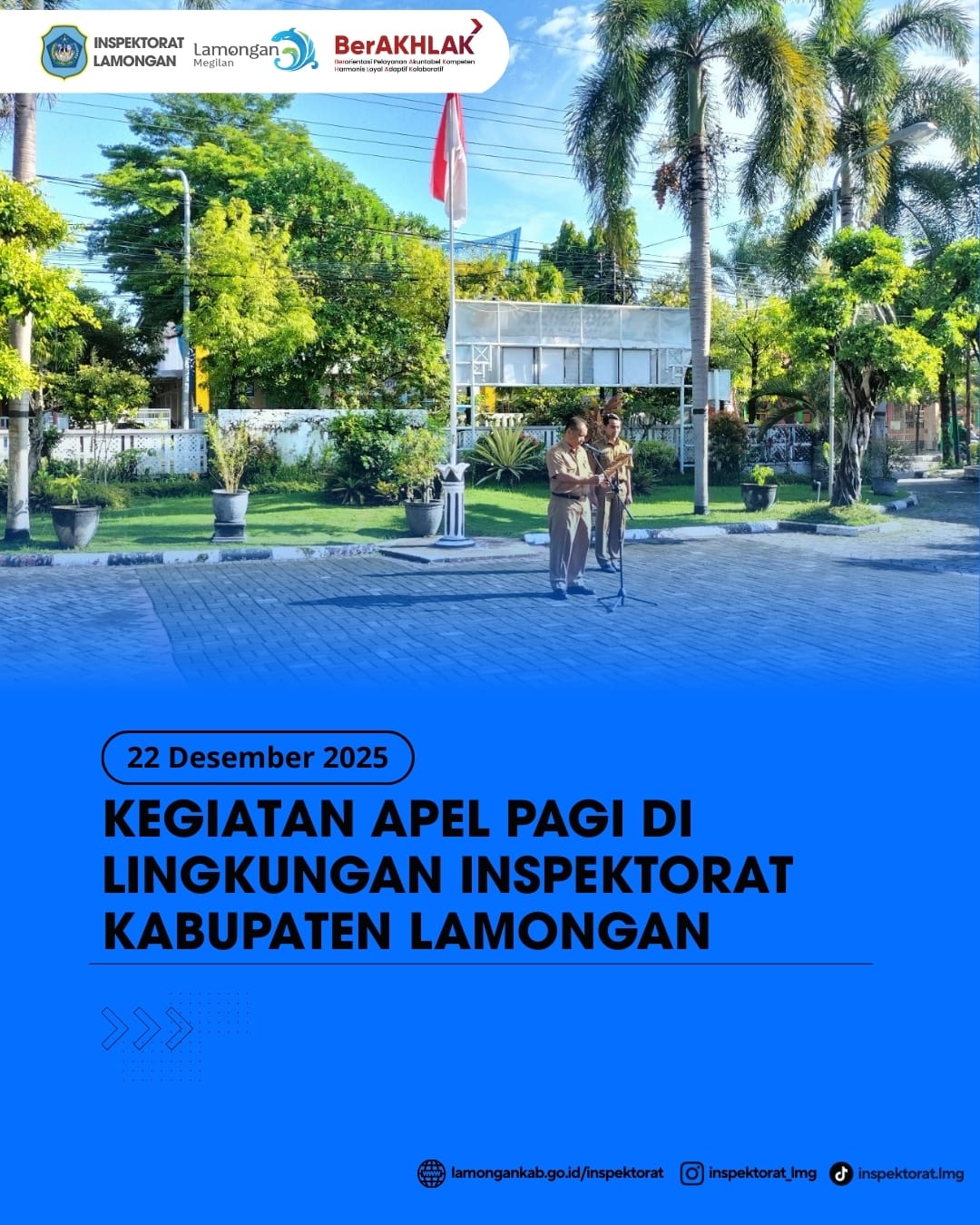 Foto: KEGIATAN APEL PAGI DI LINGKUNGAN INSPEKTORAT KABUPATEN LAMONGAN