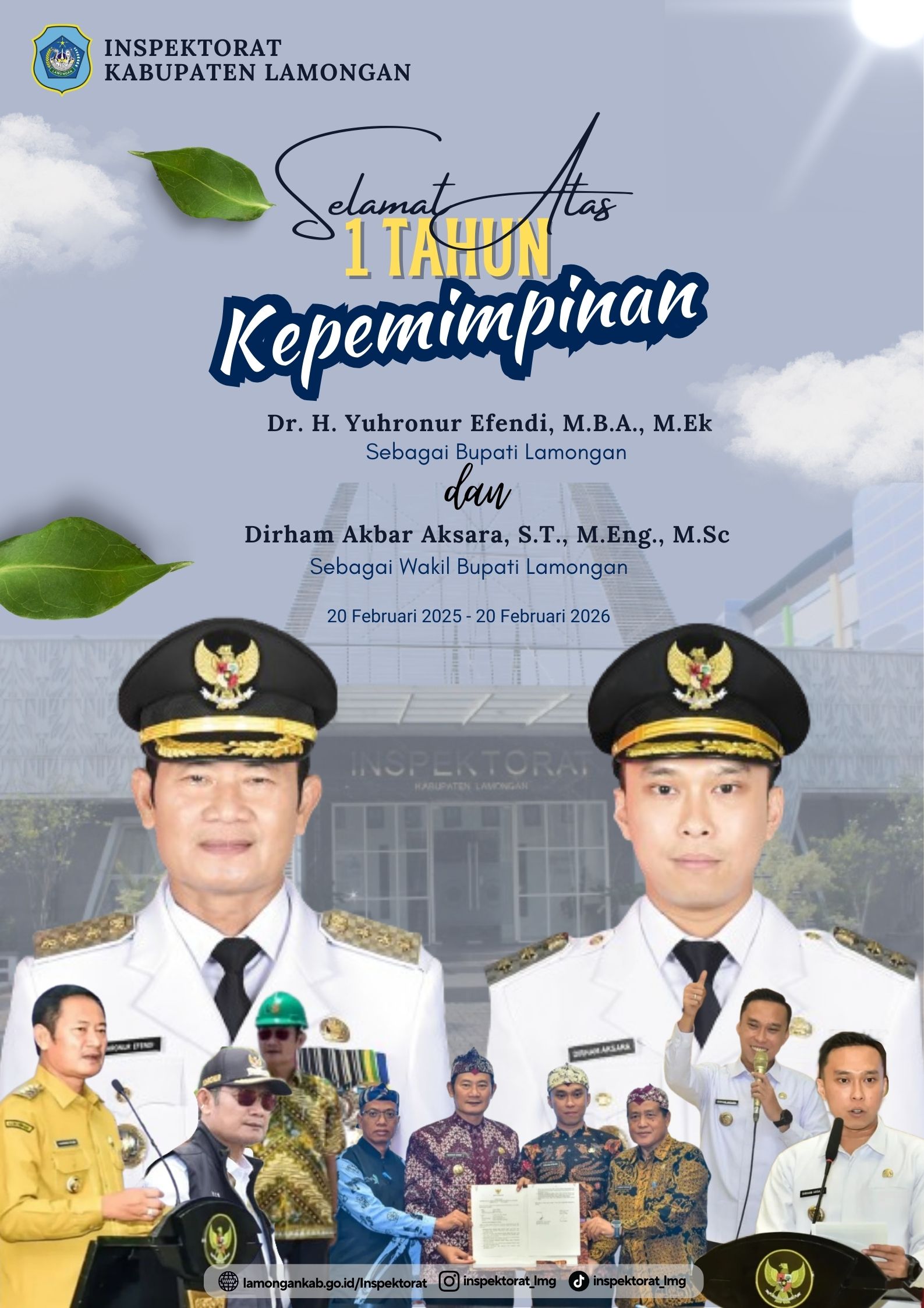 Foto: SELAMAT ATAS 1 TAHUN KEPEMIMPINAN BUPATI DAN WAKIL BUPATI LAMONGAN