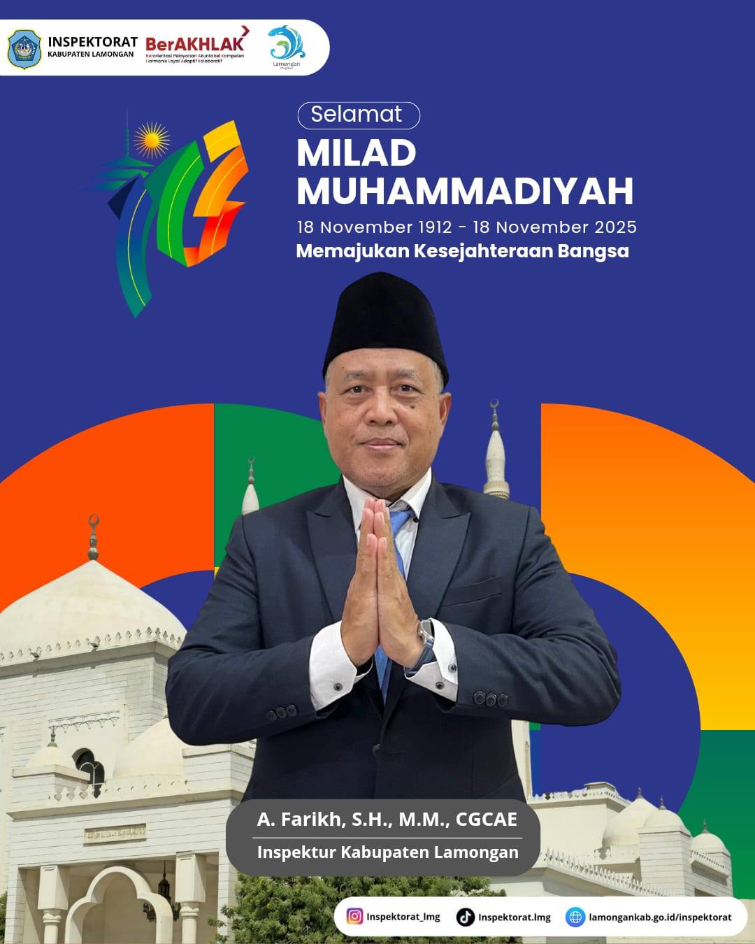 Foto: SELAMAT MILAD MUHAMMADIYAH KE-113 TAHUN