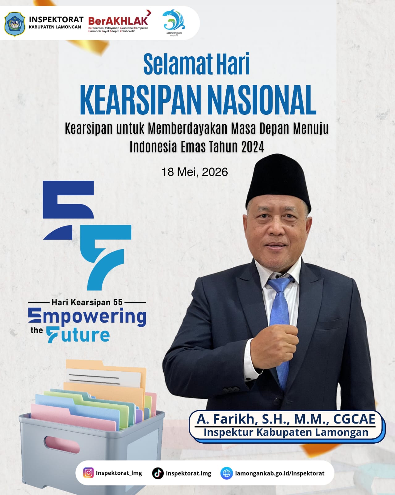 Foto: SELAMAT HARI KEARSIPAN NASIONAL KE-55 TAHUN 2026