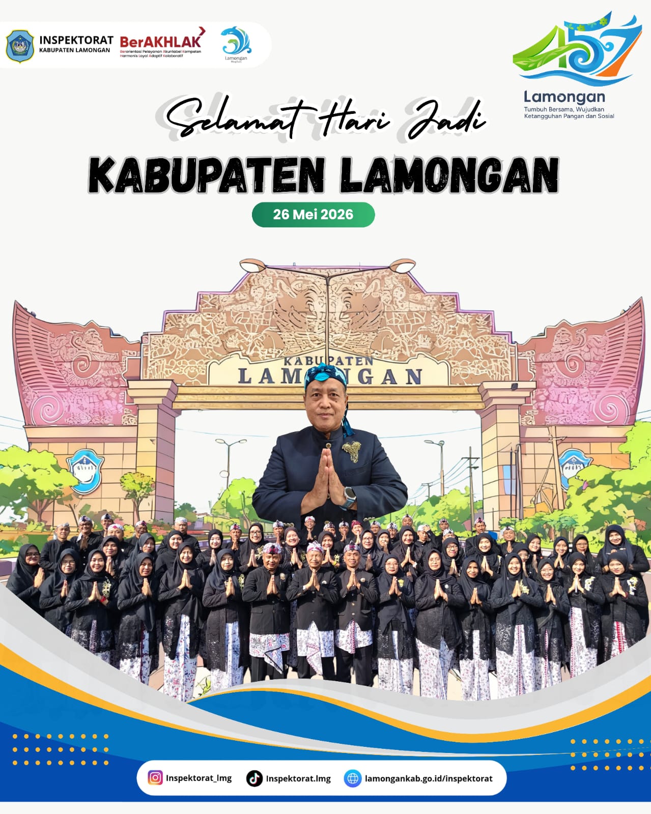 Foto: Selamat Hari Jadi Kabupaten Lamongan ke-457 Tahun