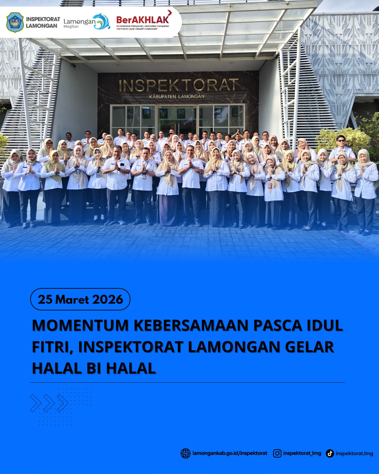 Foto: MOMENTUM KEBERSAMAAN PASCA IDUL FITRI, INSPEKTORAT LAMONGAN GELAR HALAL BI HALAL