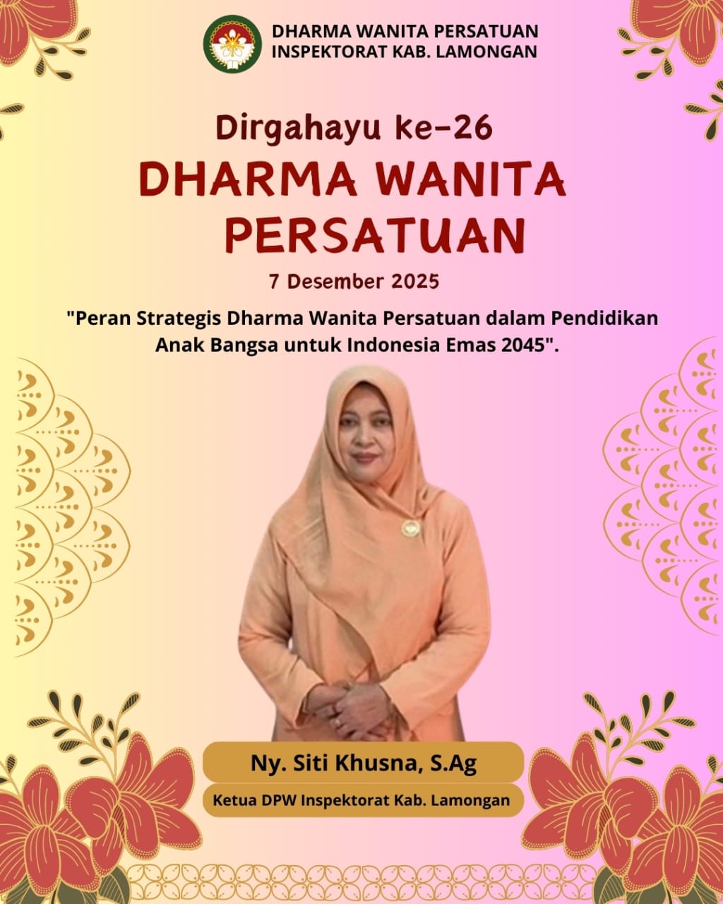 Foto: DIRGAHAYU DHARMA WANITA PERSATUAN KE-26 TAHUN 2025