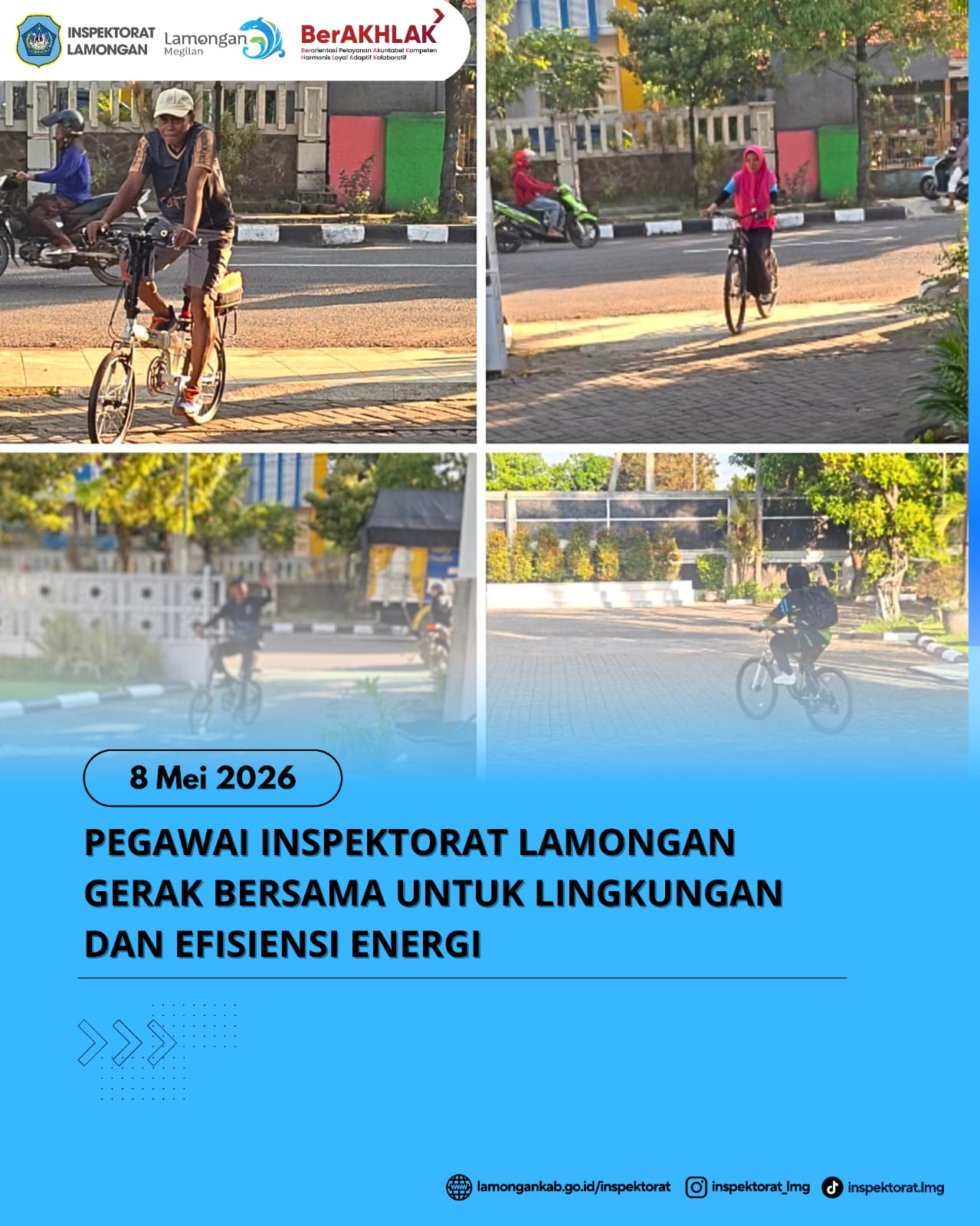 Foto: PEGAWAI INSPEKTORAT LAMONGAN GERAK BERSAMA UNTUK LINGKUNGAN DAN EFISIENSI ENERGI