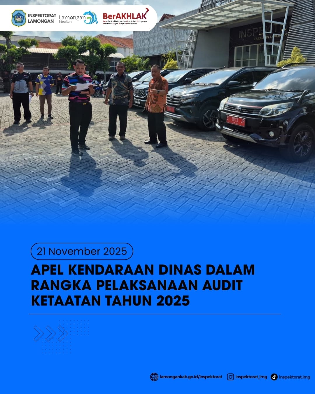 Foto: APEL KENDARAAN DINAS DALAM RANGKA PELAKSANAAN AUDIT KETAATAN TAHUN 2025