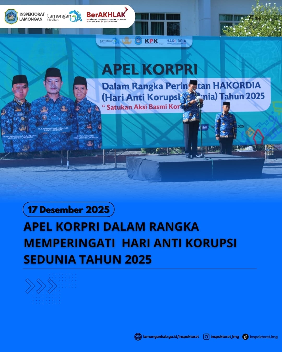 Foto: APEL KORPRI DALAM RANGKA MEMPERINGATI HARI ANTI KORUPSI SEDUNIA TAHUN 2025