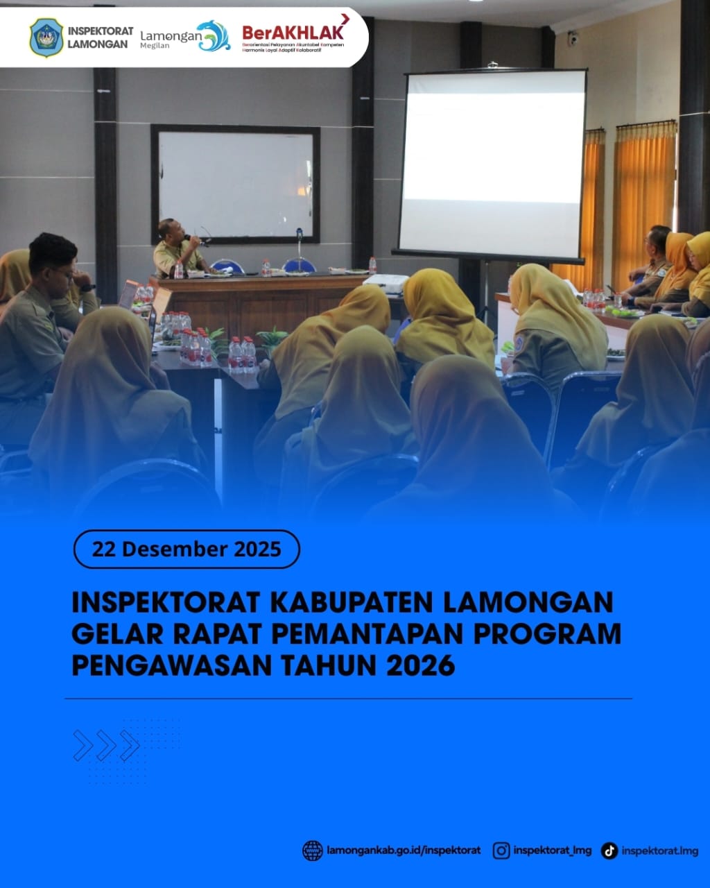 Foto: INSPEKTORAT KABUPATEN LAMONGAN GELAR RAPAT PEMANTAPAN PROGRAM PENGAWASAN TAHUN 2026