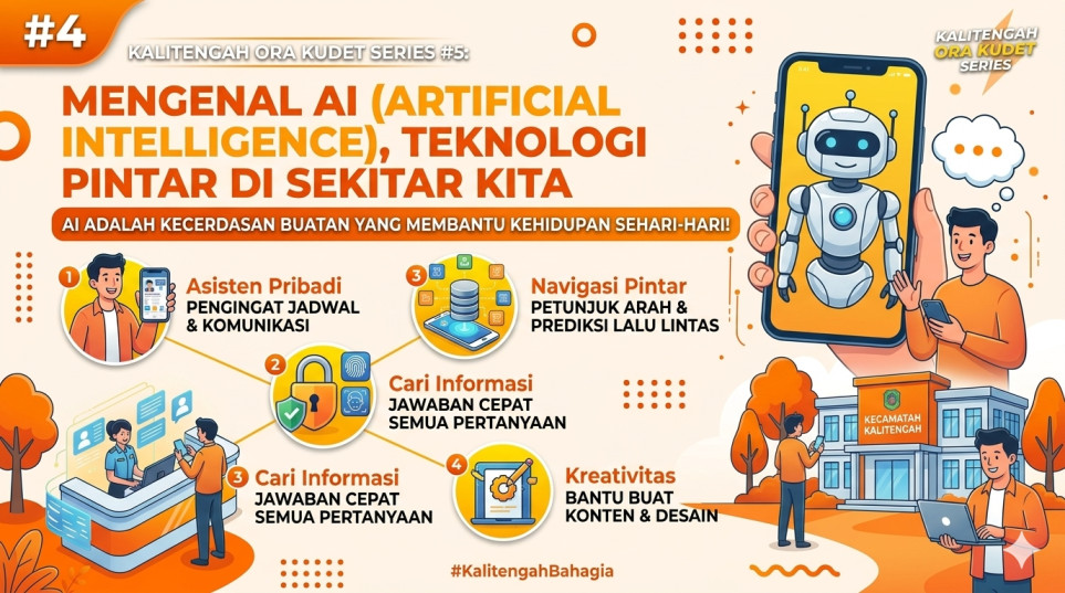 Foto: KALITENGAH ORA KUDET SERIES #5: MENGENAL AI, ASISTEN PINTAR UNTUK MEMBANTU TUGAS SEHARI-HARI
