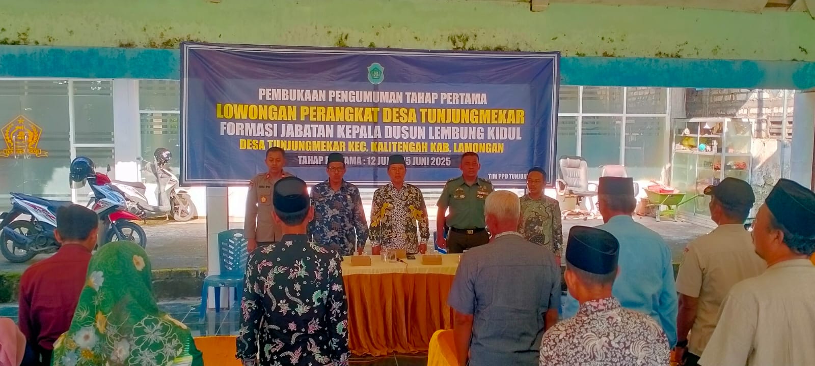 Foto: Pembukaan Pendaftaran Calon Perangkat Desa Tunjungmekar