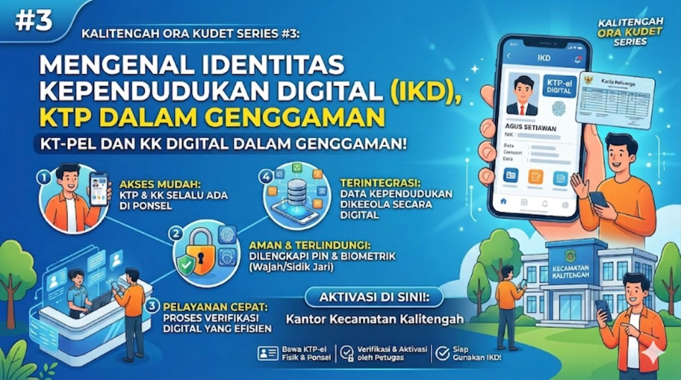 Foto: KALITENGAH ORA KUDET SERIES #3: MENGENAL IDENTITAS KEPENDUDUKAN DIGITAL (IKD), KTP DALAM GENGGAMAN