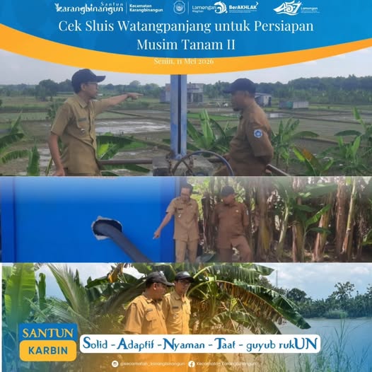 Foto: Cek Sluis Desa Watangpanjang Untuk Persiapan Musim Tanam II