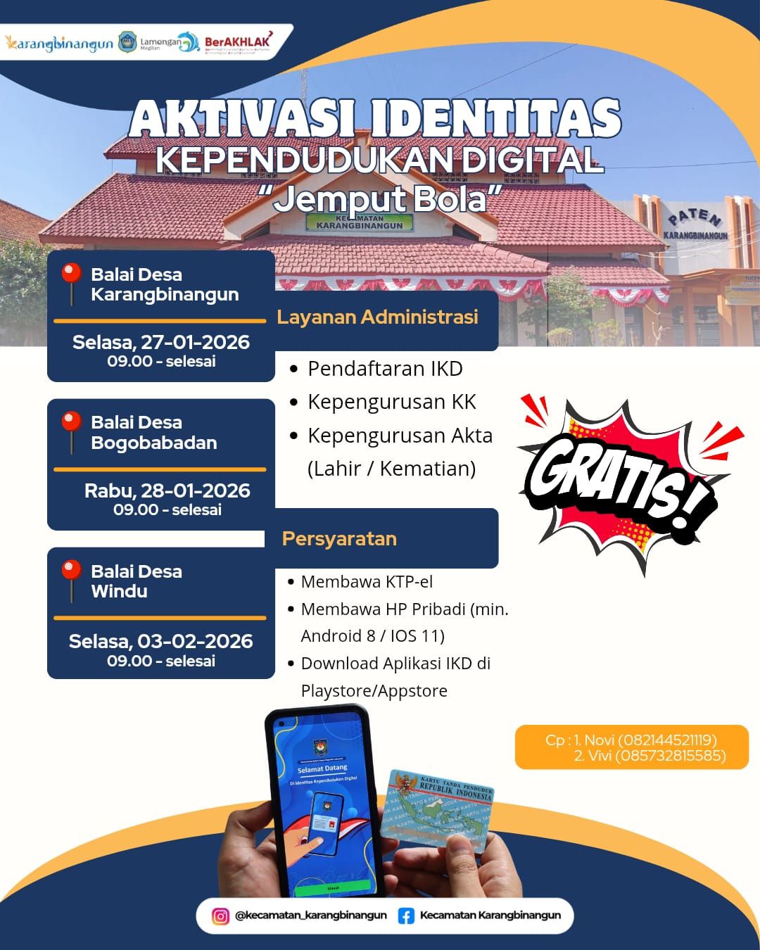 Foto: Monggo lur berkase disiapno.. Desa yang lain sabar ya nunggu giliran...