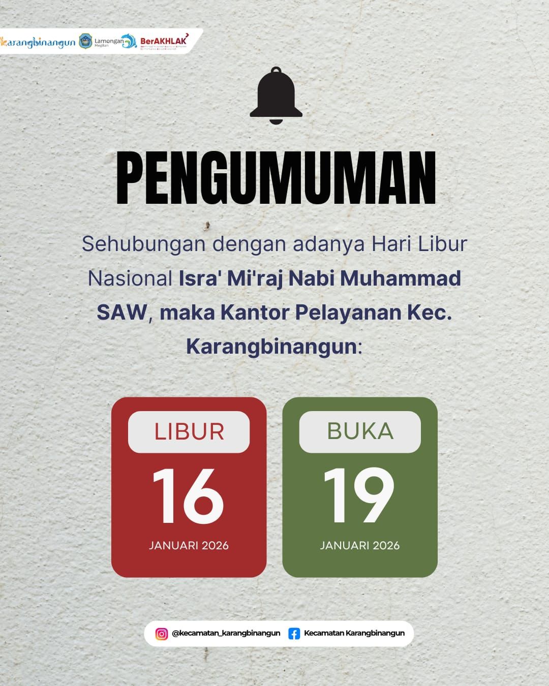 Foto: Pengumuman...