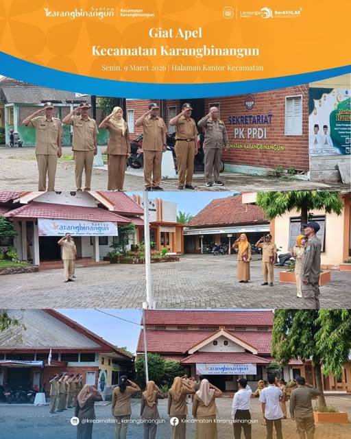 Foto: Giat Apel Senin Pagi di Kecamatan