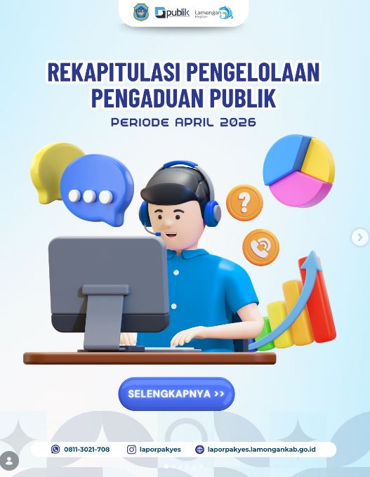 Kanal Lapor Pak Yes selama bulan April 2026