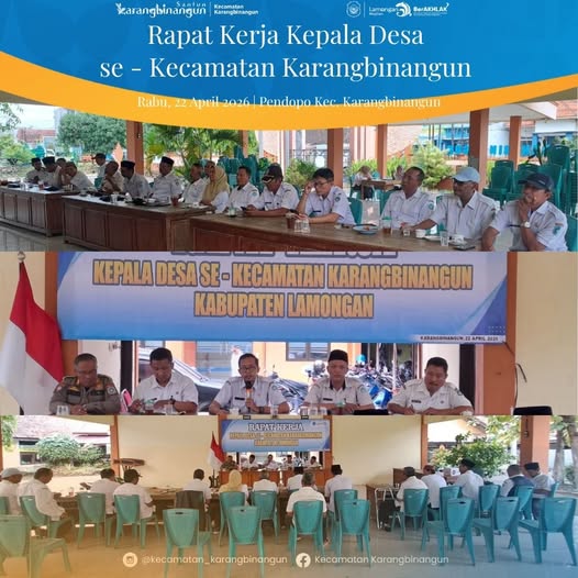 Foto: Rapat Kerja Kepala Desa Se Kecamatan Karangbinangun