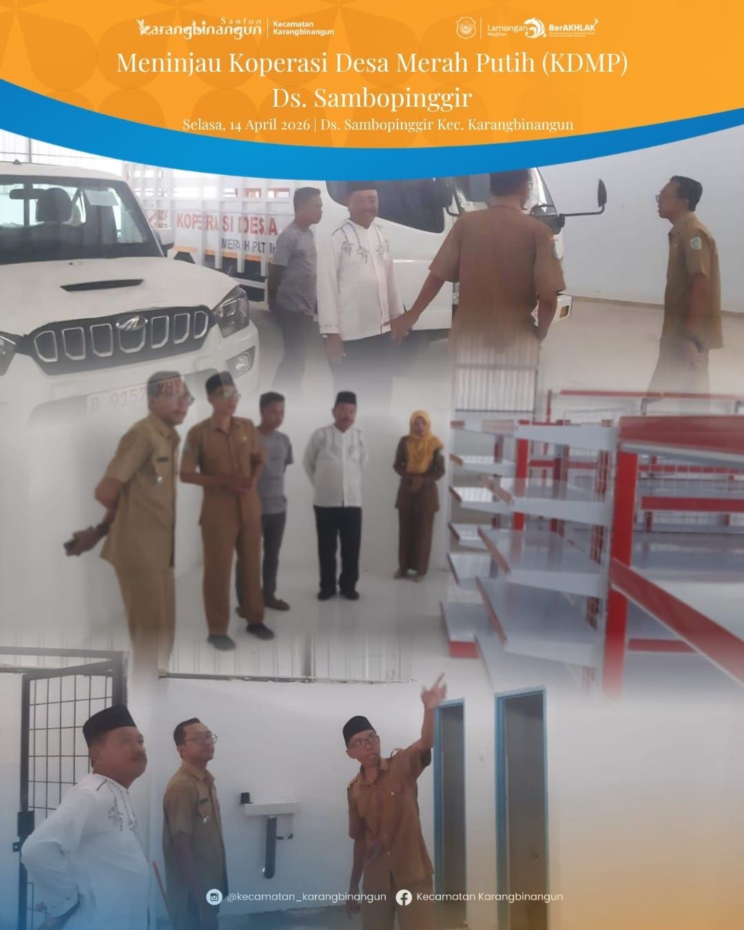 Foto: Meninjau KDMP Desa Sambopinggir
