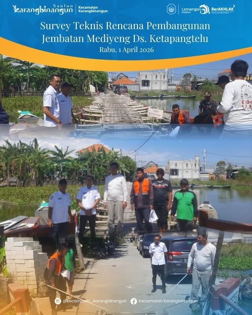 Foto: Survey Teknis Rencana Pembangunan Jembatan Mediyeng Desa Ketapangtelu