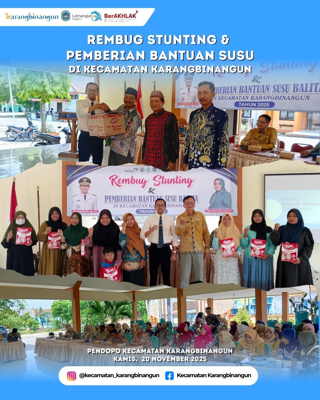 Foto: Rembug Stunting dan Pemberian Bantuan Susu