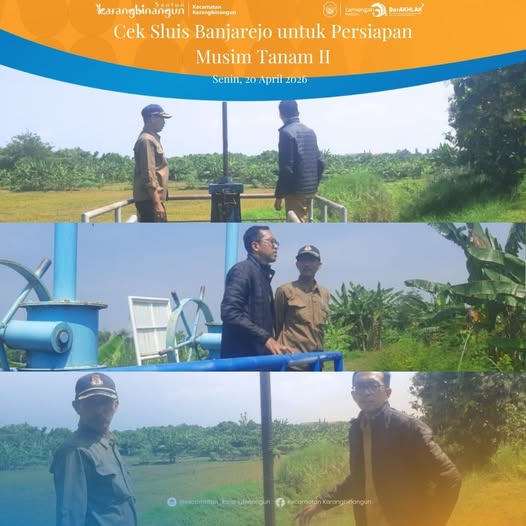 Foto: Cek Sluis Banjarejo Untuk Persiapan Musim Tanam II