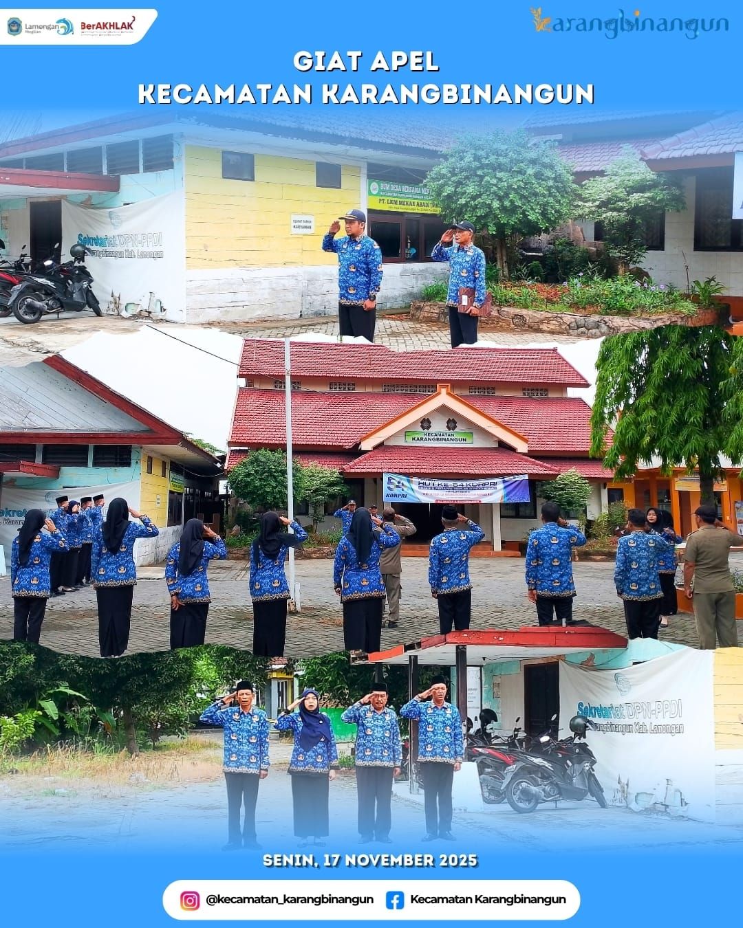 Foto: Apel Pagi Staf Kantor Kecamatan