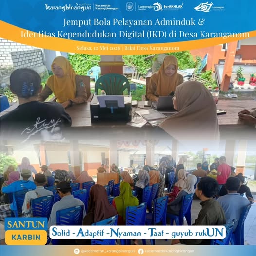 Foto: Jemput Bola Pelayanan Adminduk & IKD di Desa Karanganom