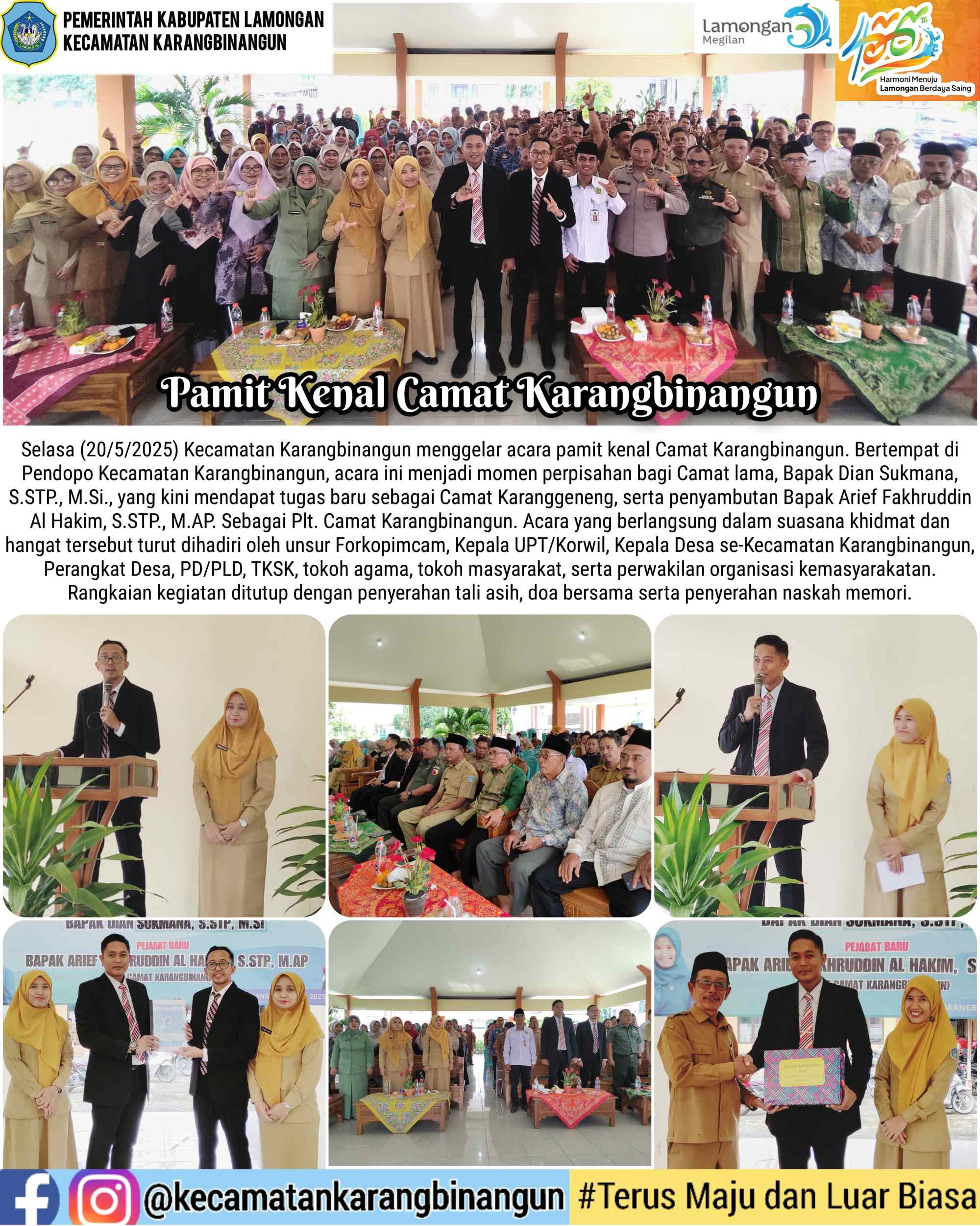 Pamit Kenal Camat Karangbinangun