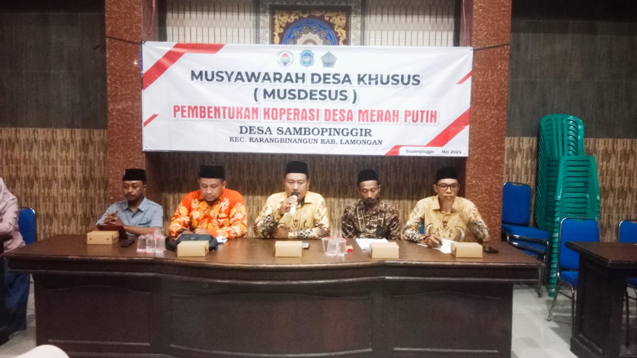 Musdesus Pembentukan Koperasi Desa Merah Putih Desa Sambopinggir