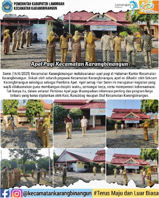 Apel Pagi Kantor Kecamatan Karangbinangun