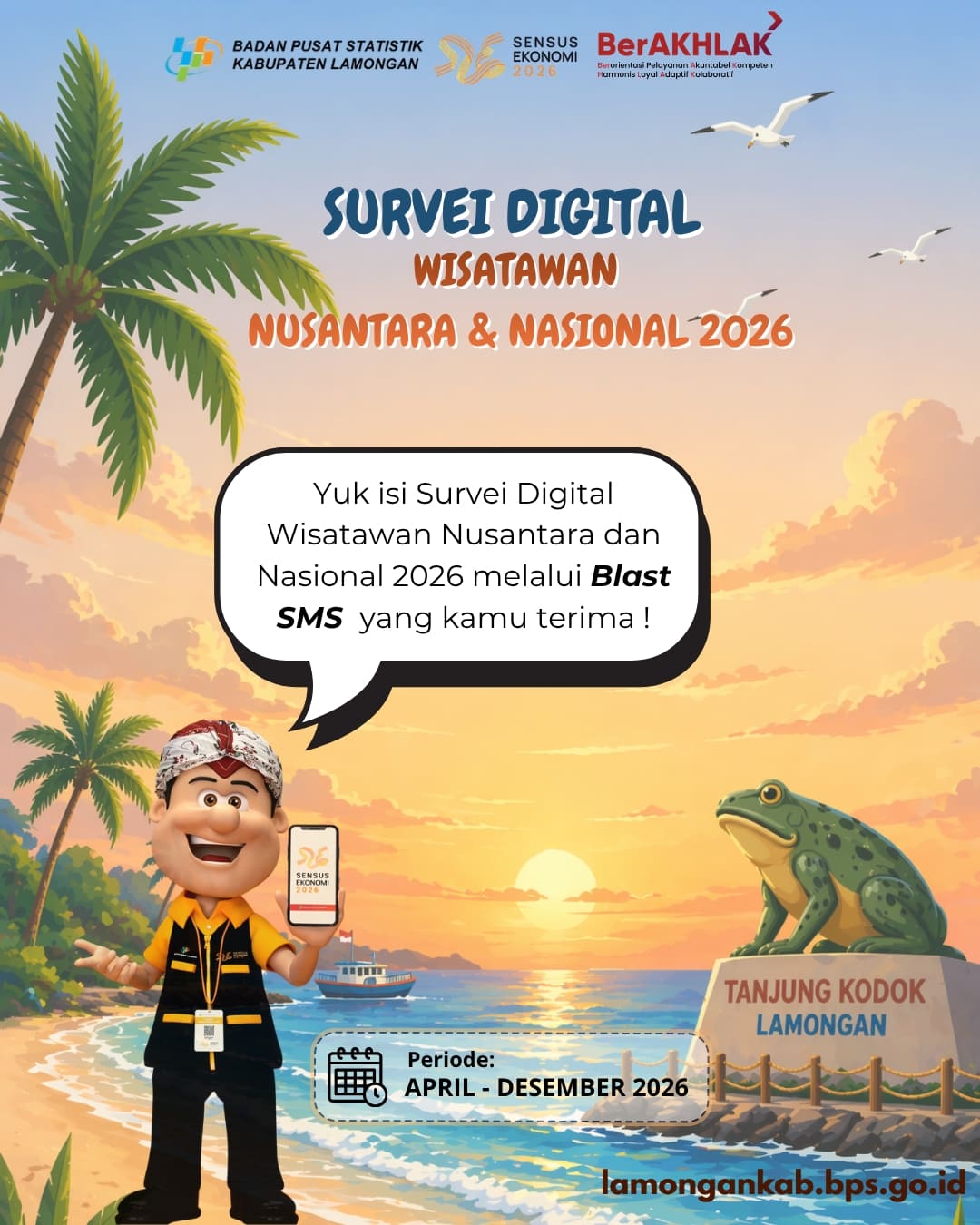 Foto: Survei Digital Wisatawan Nusantara (Wisnus) dan Survei Digital Wisatawan Nasional (Wisnas) Tahun 2026