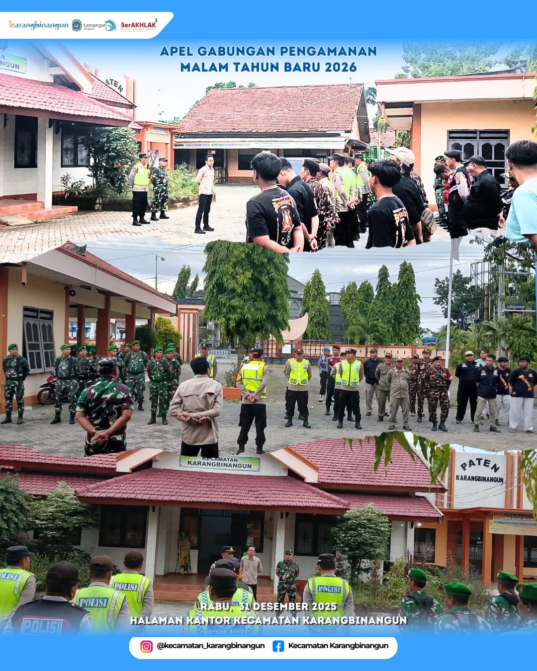 Foto: Apel Gabungan Pengamanan Malam Tahun Baru 2026