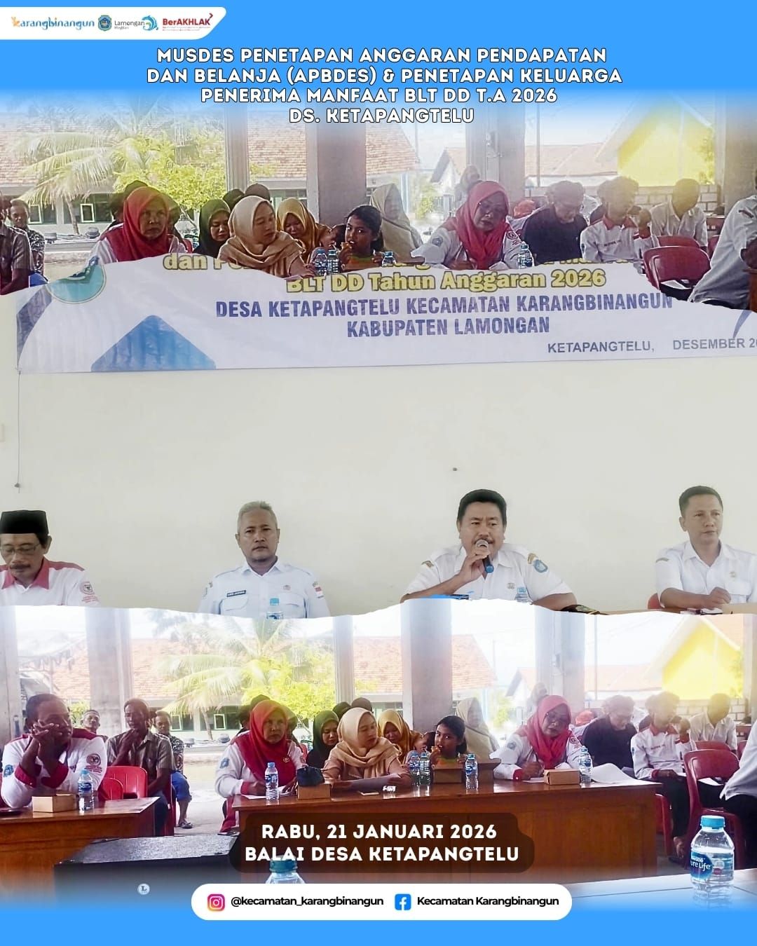 Foto: Musdes Penetapan APBDes Desa Ketapangtelu