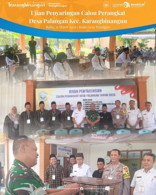 Foto: Ujian Penyaringan Calon Perangkat Desa Palangan