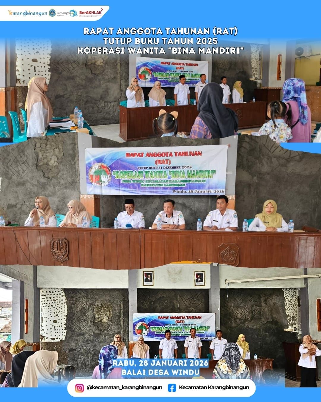 Foto: RAT KOPWAN "BINA MANDIRI" Desa Windu