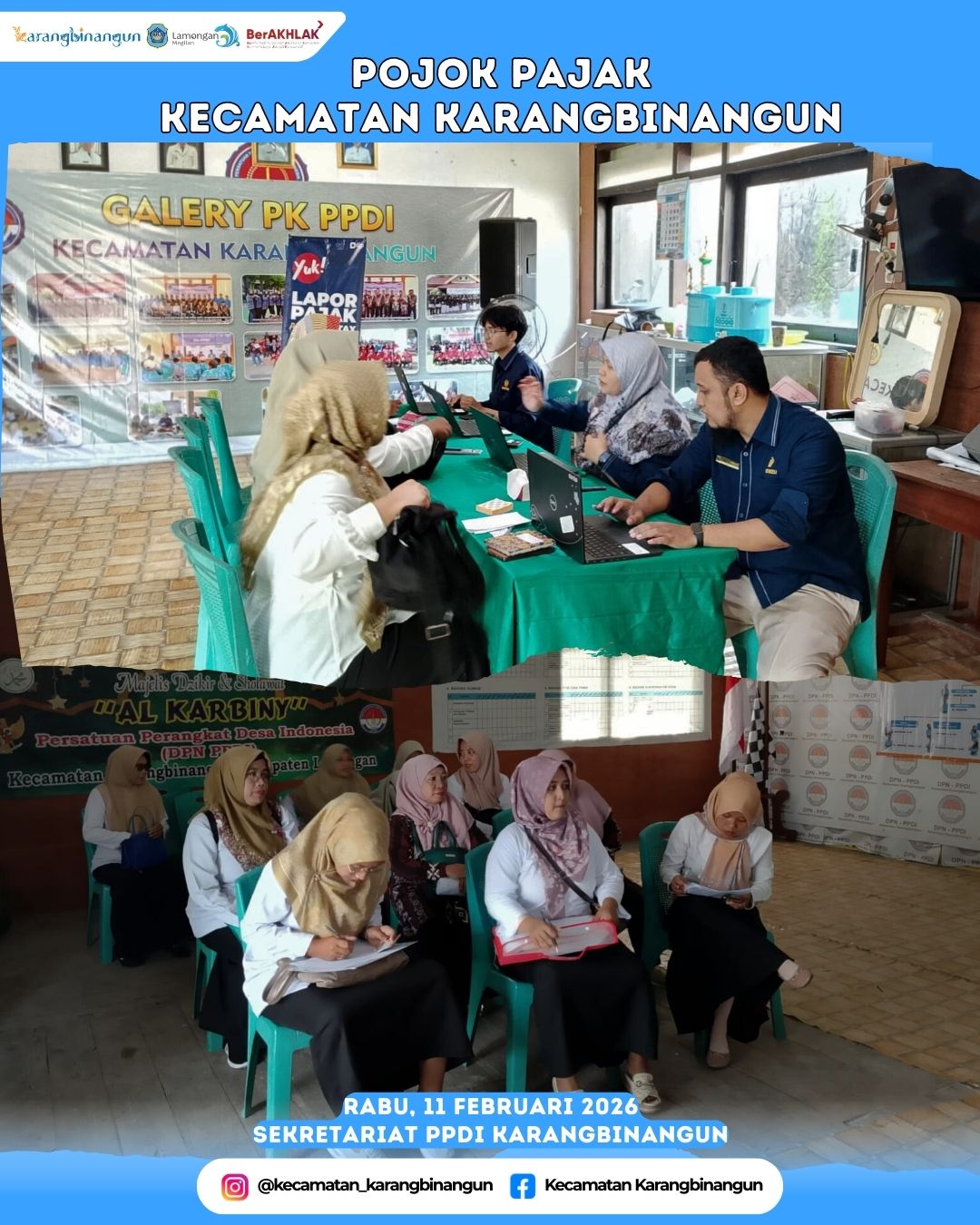 Foto: Pojok Pajak Kecamatan Karangbinangun