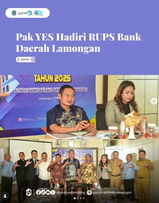 Foto: Pak YES Hadiri RUPS Bank Daerah Lamongan