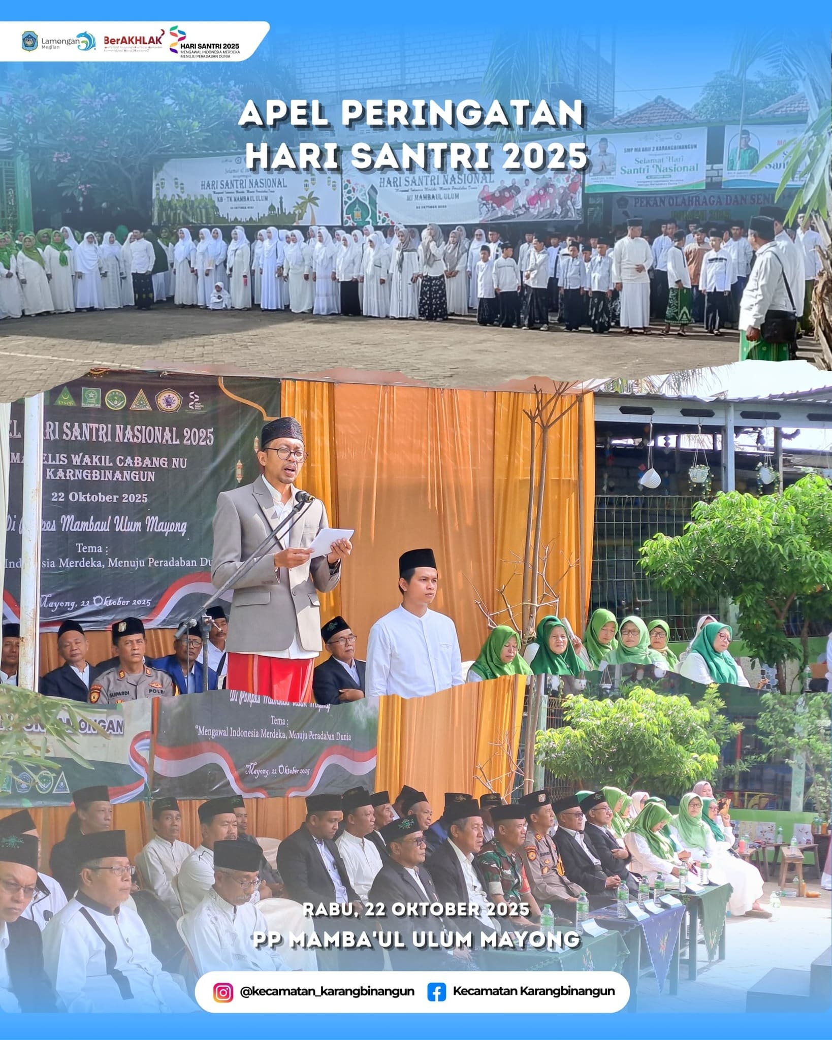 Foto: Apel Peringatan Hati Santri