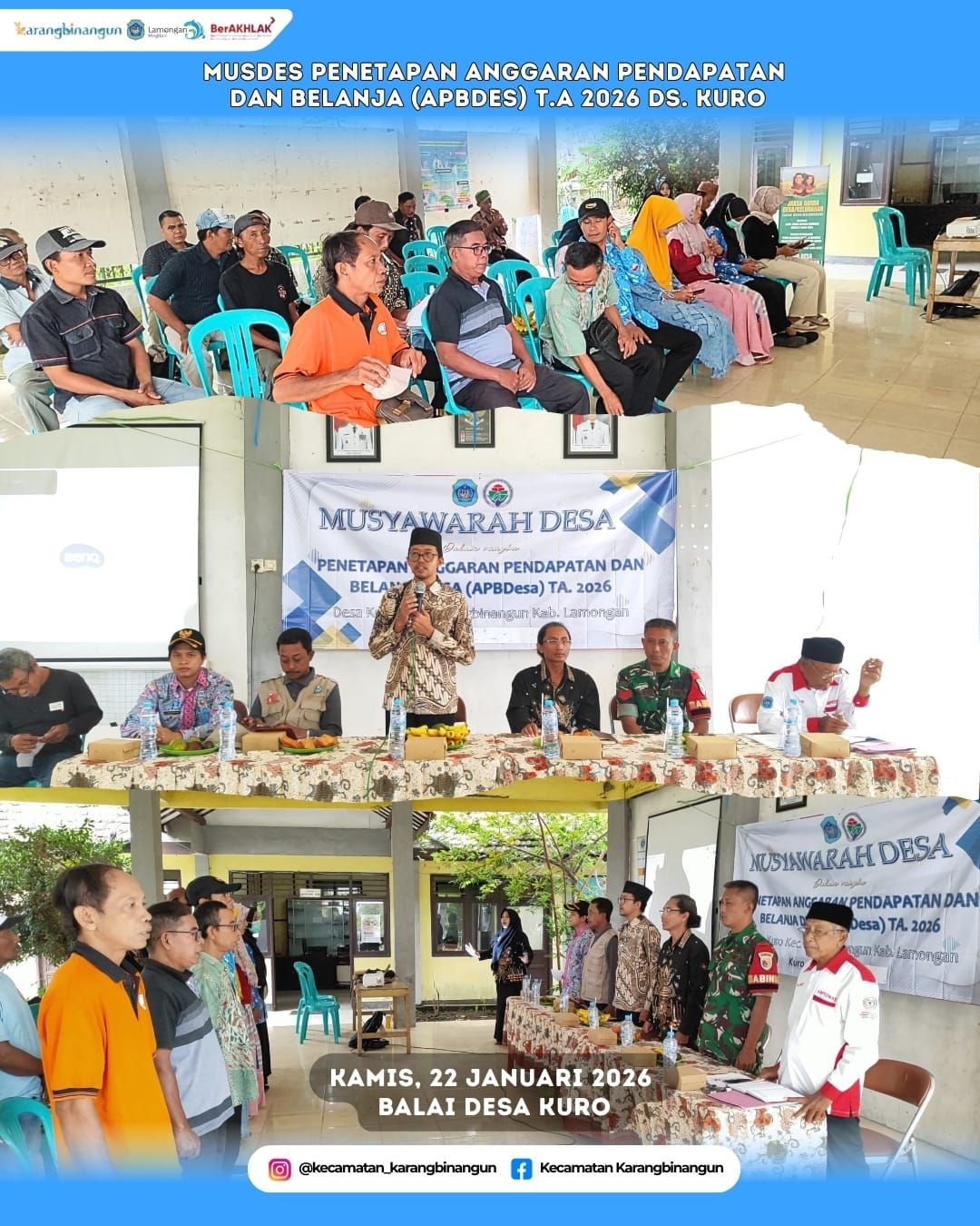 Foto: Musdes Penetapan APBDes Desa Kuro