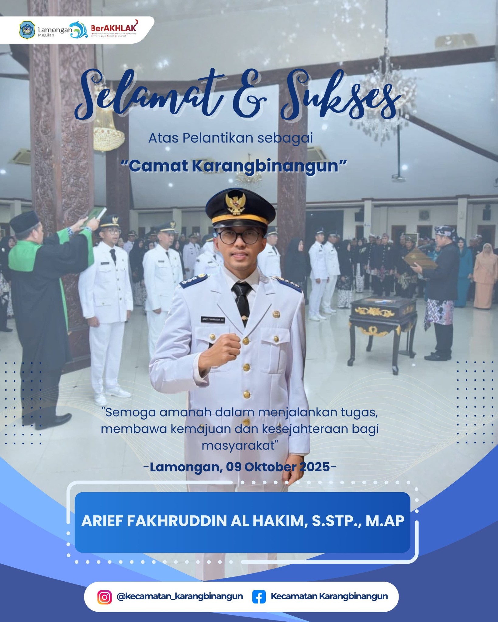 Foto: Pelantikan Camat Karangbinangun