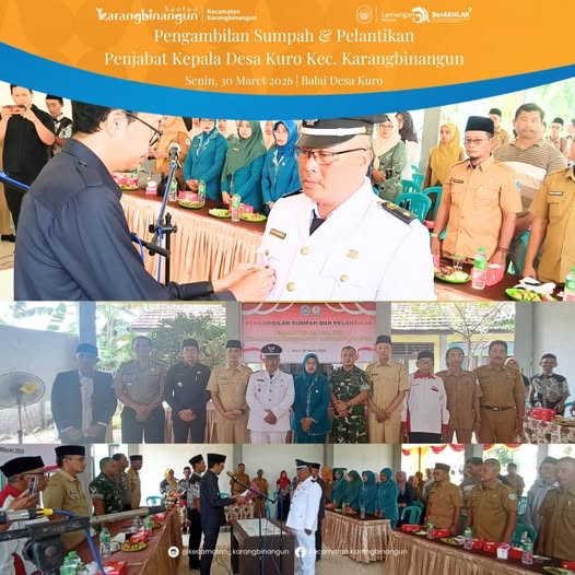 Foto: Pengambilan Sumpah dan Pelantikan Pj. Kepala Desa Kuro