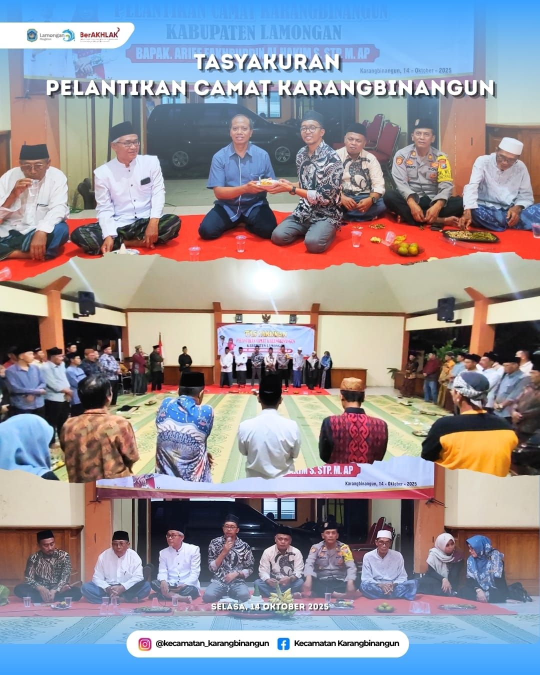 Foto: Tasyakuran Pelantikan Camat Karangbinangun