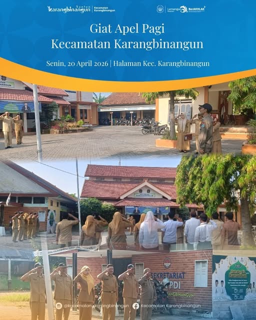 Foto: Giat Apel Pagi di Kecamatan Karangbinangun