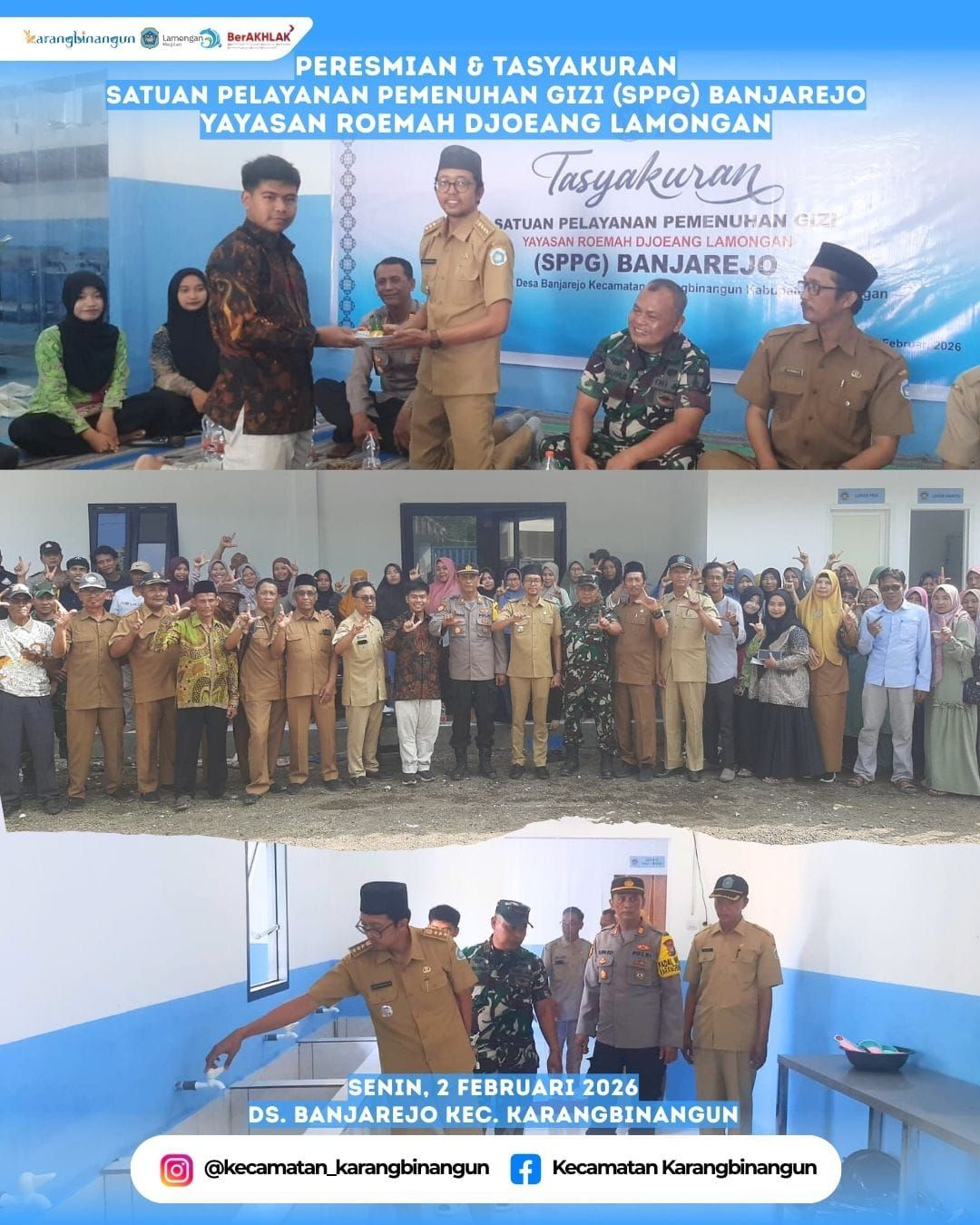 Foto: Peresmian dan Tasyakuran SPPG Banjarejo