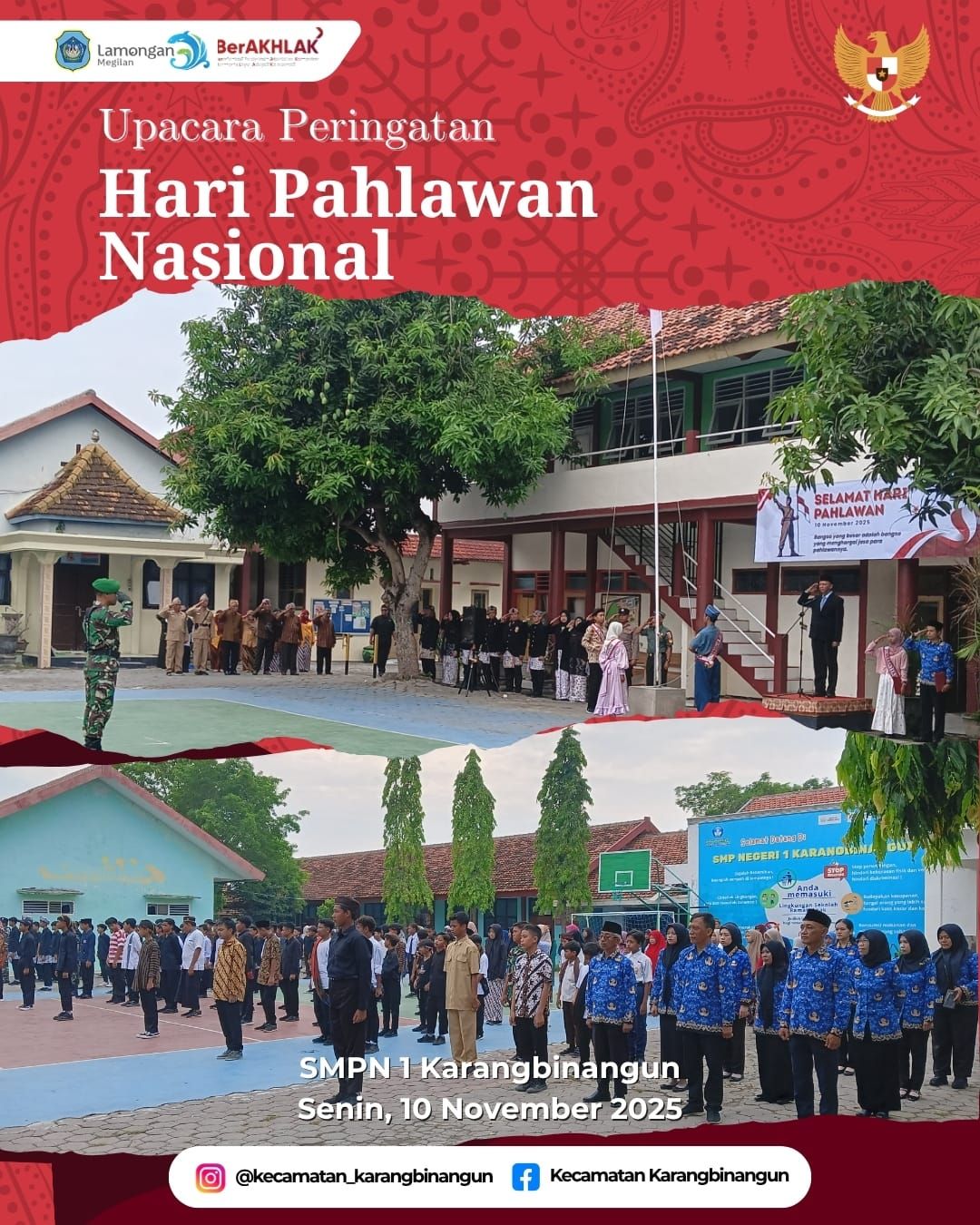 Foto: Upacara Peringatan Hari Pahlawan Nasional