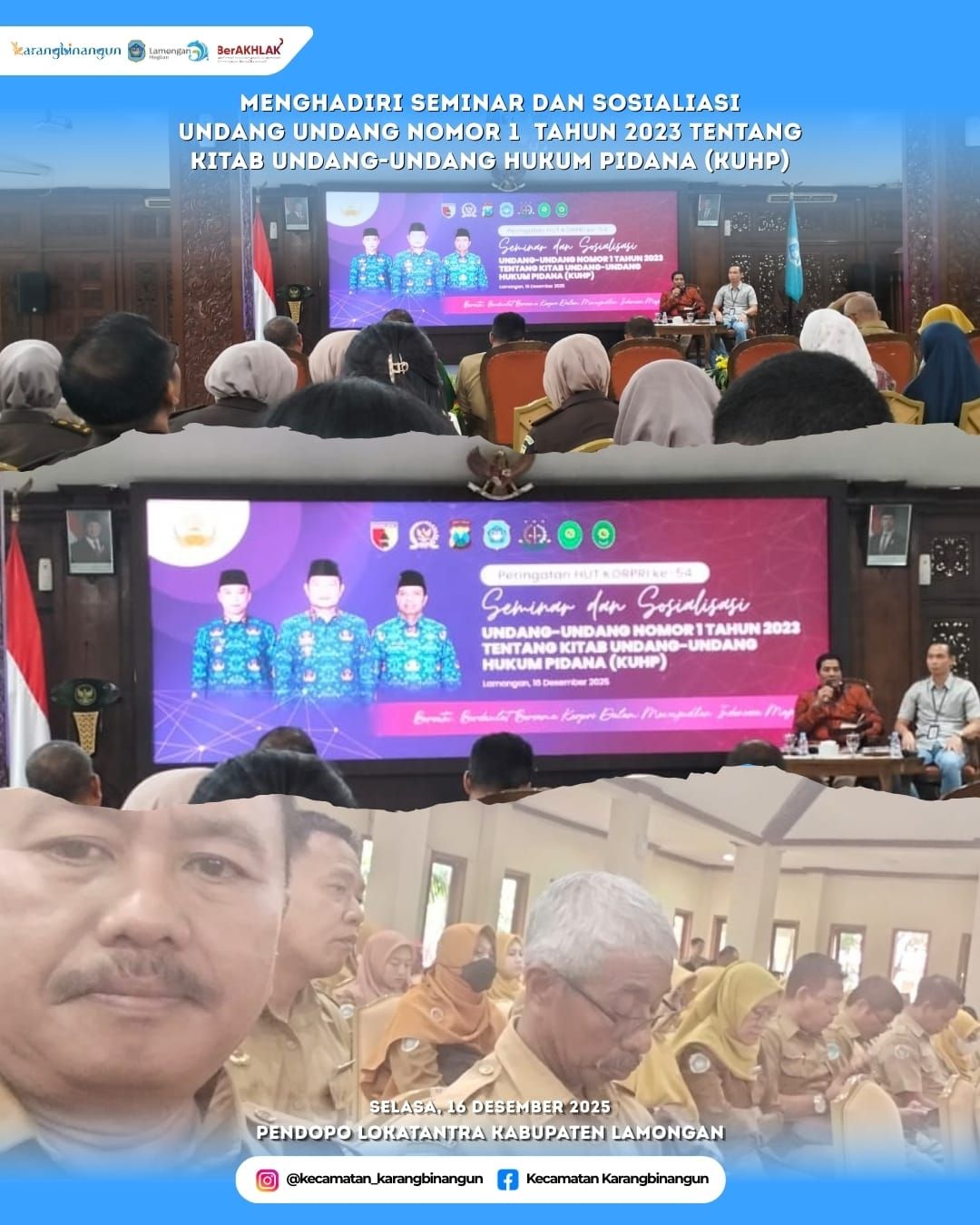 Foto: Seminar dan Sosialisasi Undang-undang Nomor 1 Tahun 2023