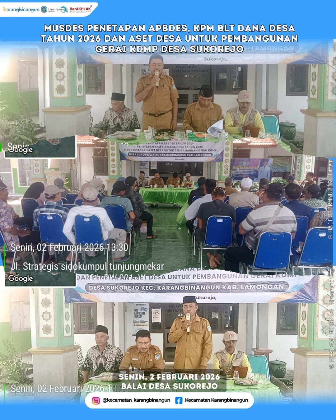 Foto: Musdes Penetapan APBDes Desa Sukorejo