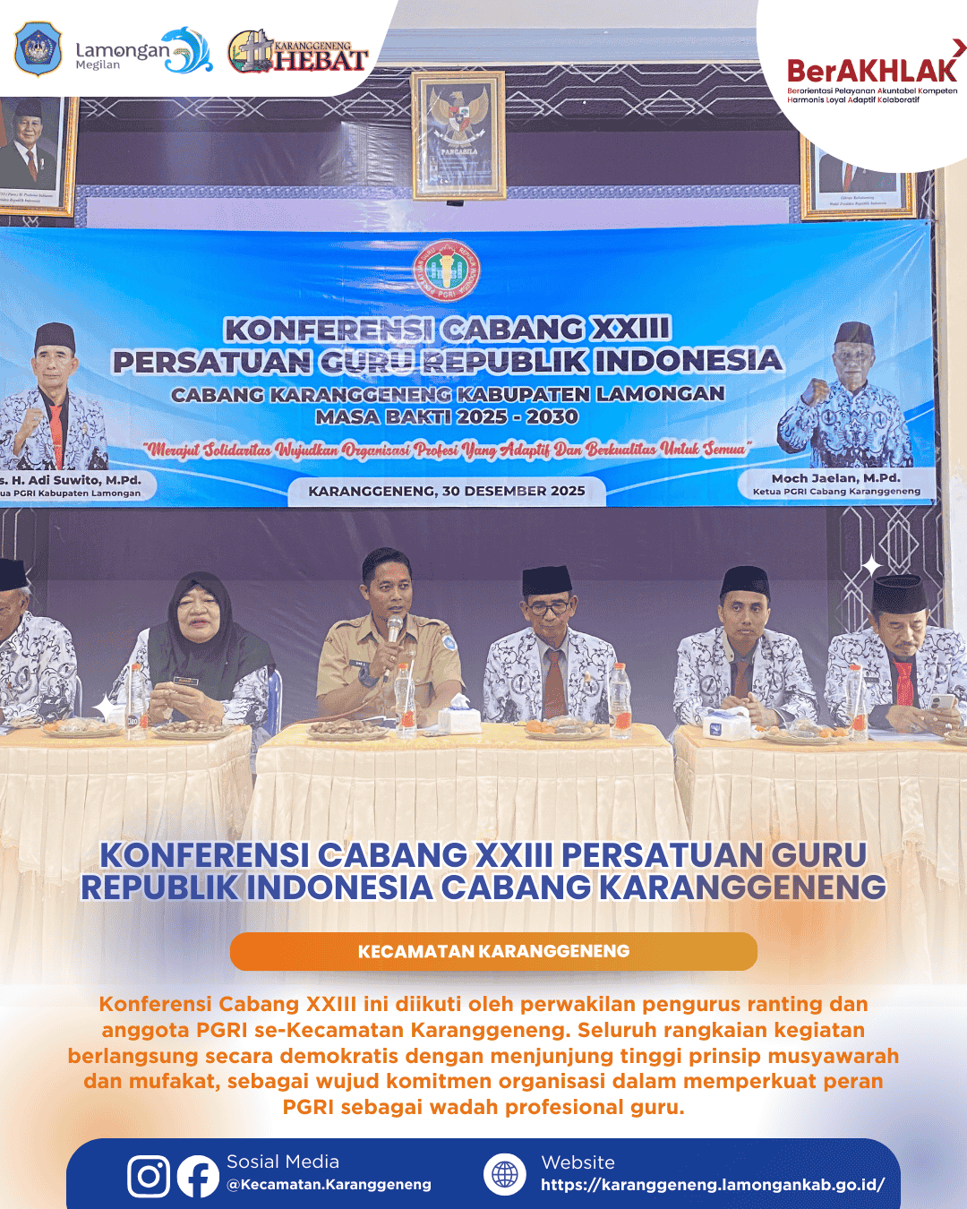 Foto: Konferensi cabang xxiii persatuan guru republik indonesia cabang karanggeneng
