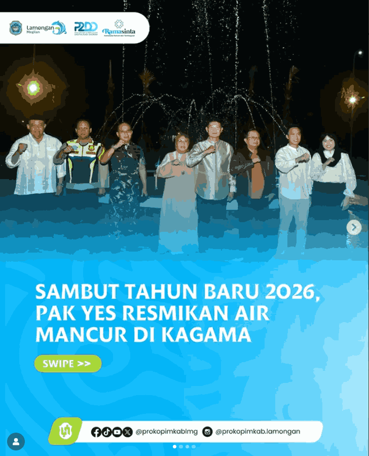 Sambut Tahun Baru 2026, Pak YES Resmikan Air Mancur di Kagama