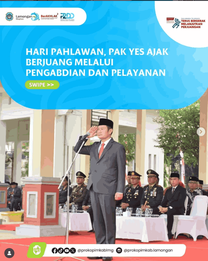 Foto: Hari Pahlawan, Pak Yes Ajak Berjuang melalui Pengabdian dan Pelayanan