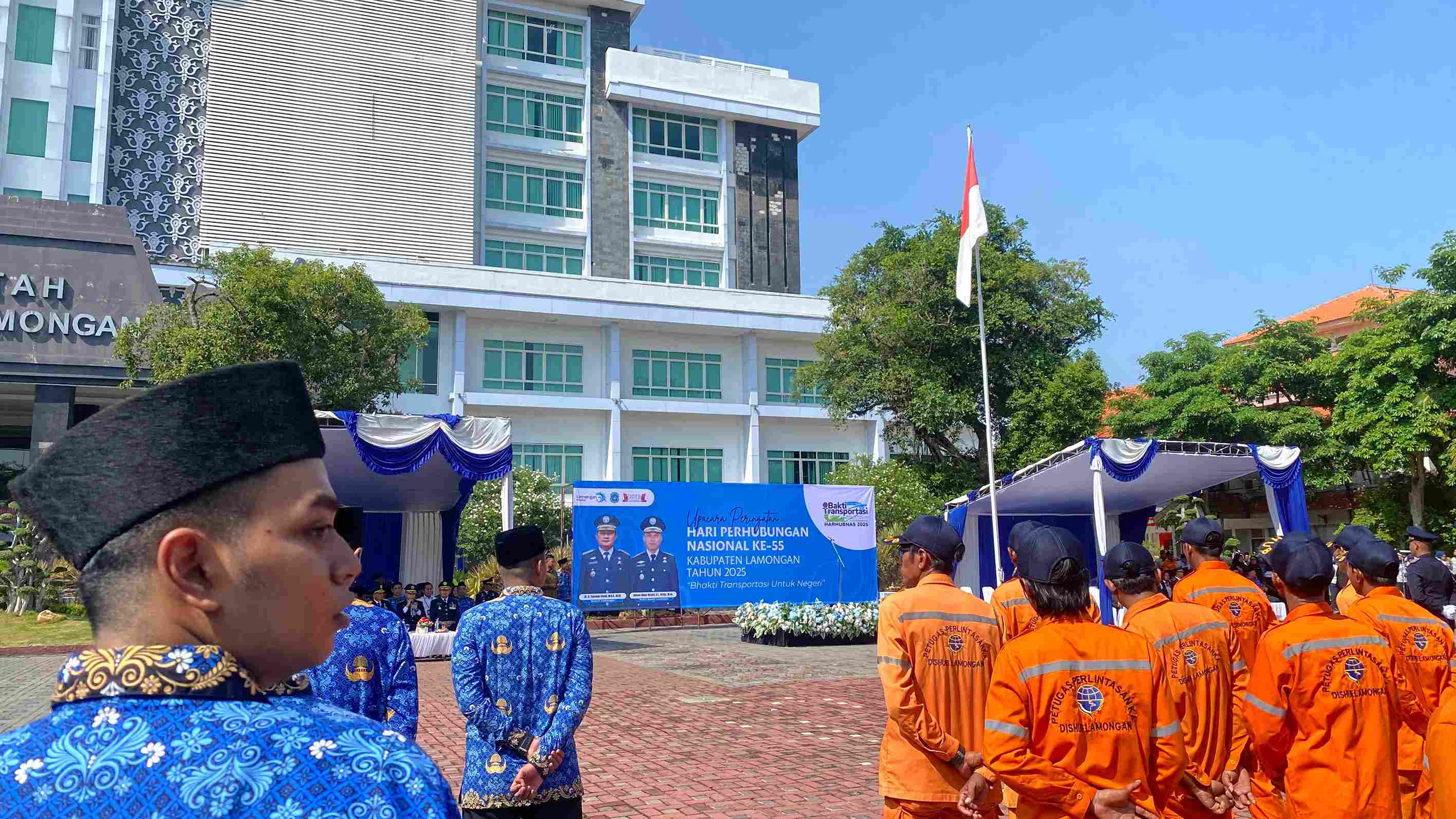 Foto: Upacara Peringatan Hari Perhubungan Nasional Ke-55 Kabupaten Lamongan Tahun 2025